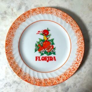 Vintage Walt Disney World Orange Bird Florida Souvenir Plate